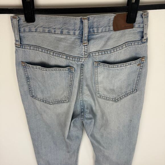 Madewell Womens The Perfect Summer Jean Mid Rise Button-Fly Light Wash Jeans 25 - Picture 5 of 13